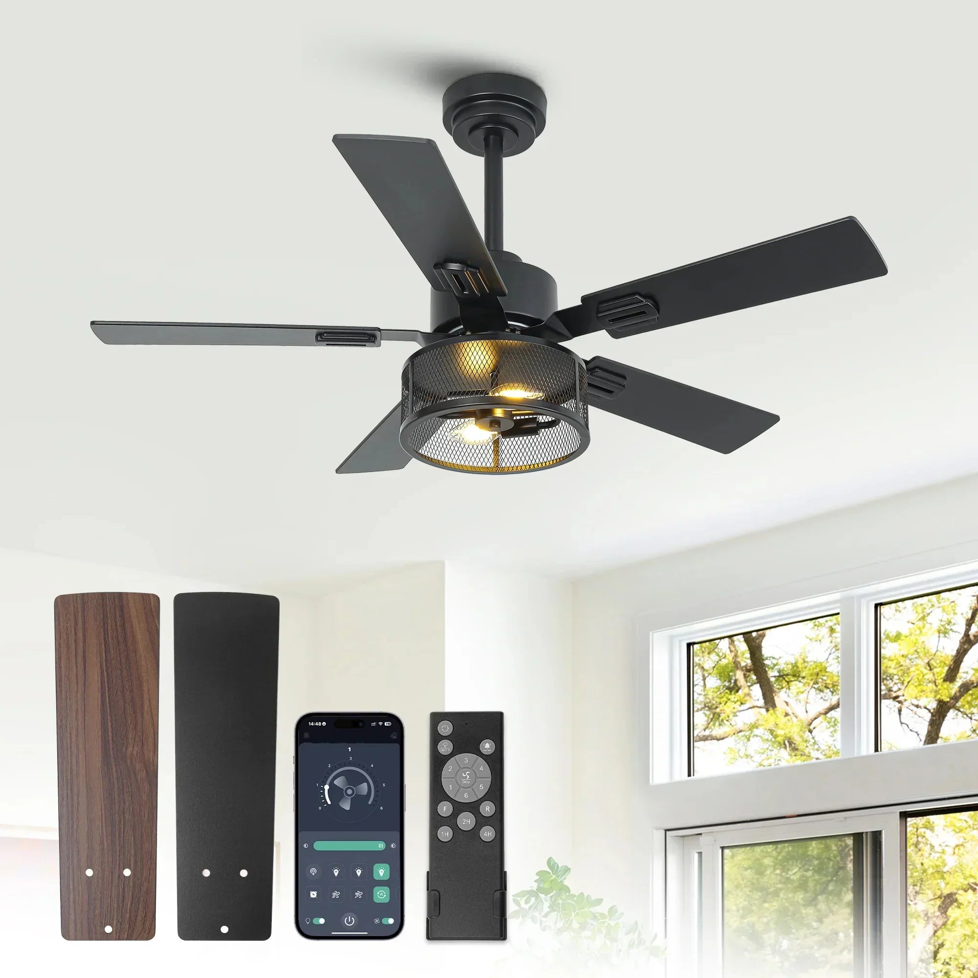 42" / 52" / 60" Eden Smart Ceiling Fan