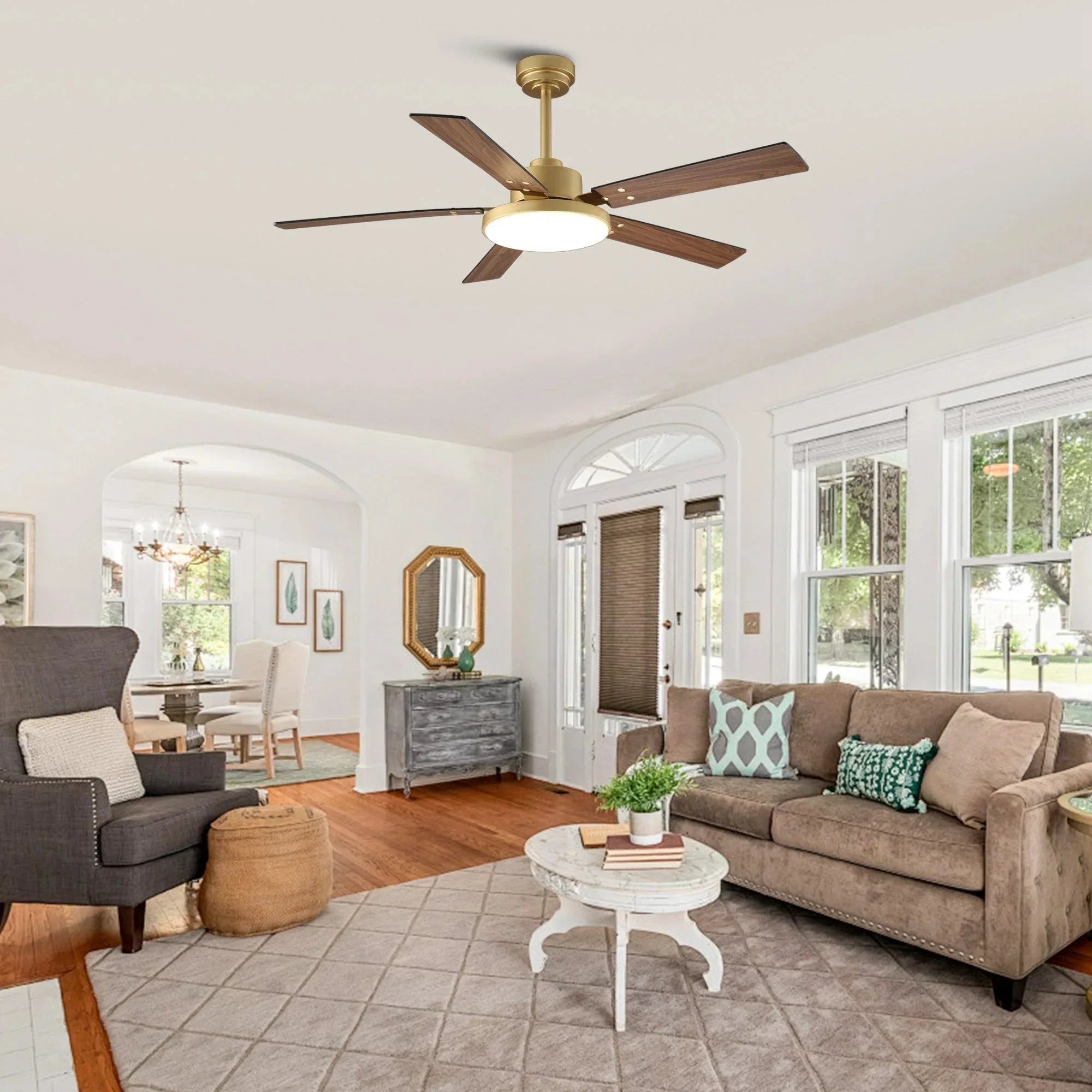 IPLUS 52" Double-sided Blades Ceiling Fan - IPLUS Lighting