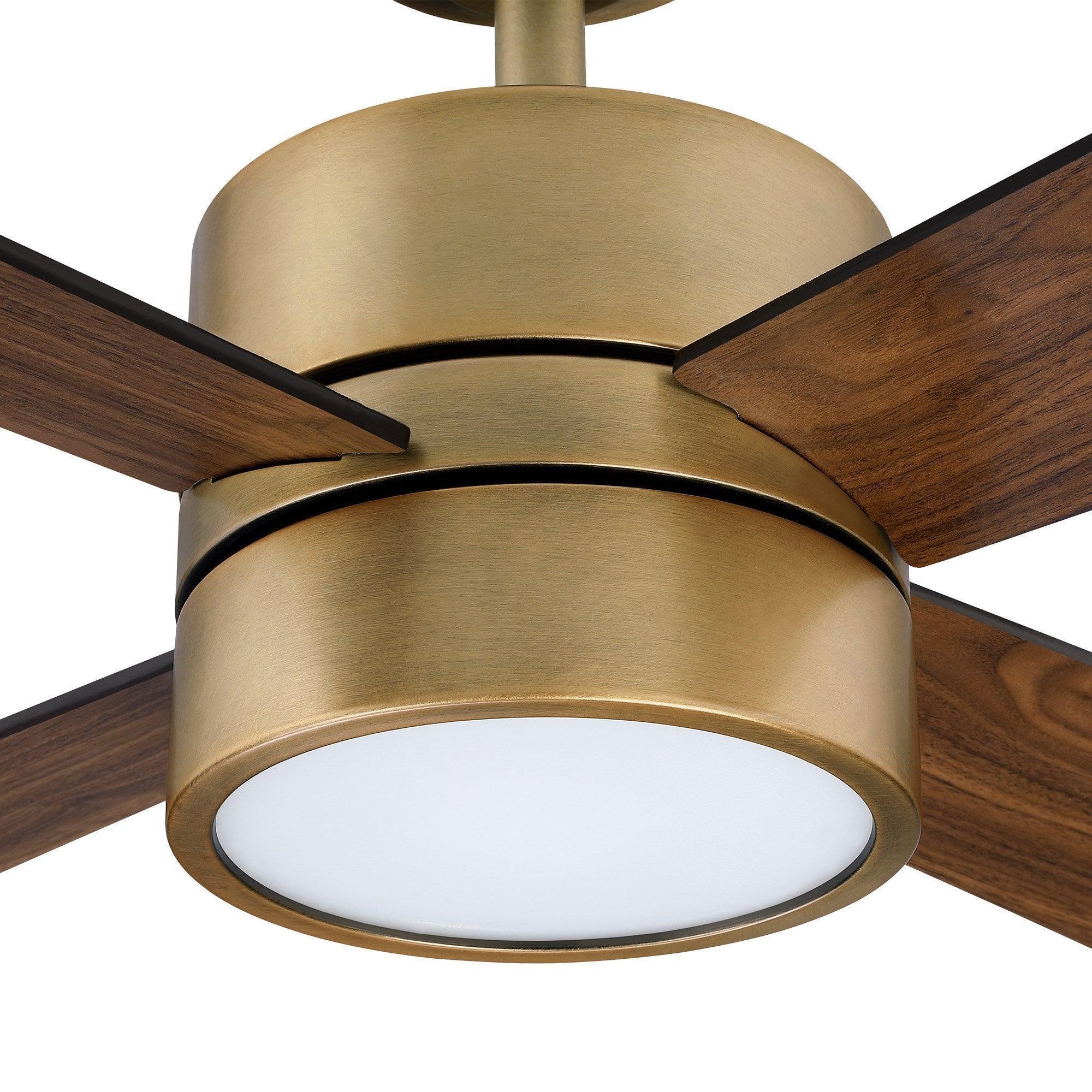 52" Bucholz Industrial Dimmable Ceiling Fan - IPLUS Lighting