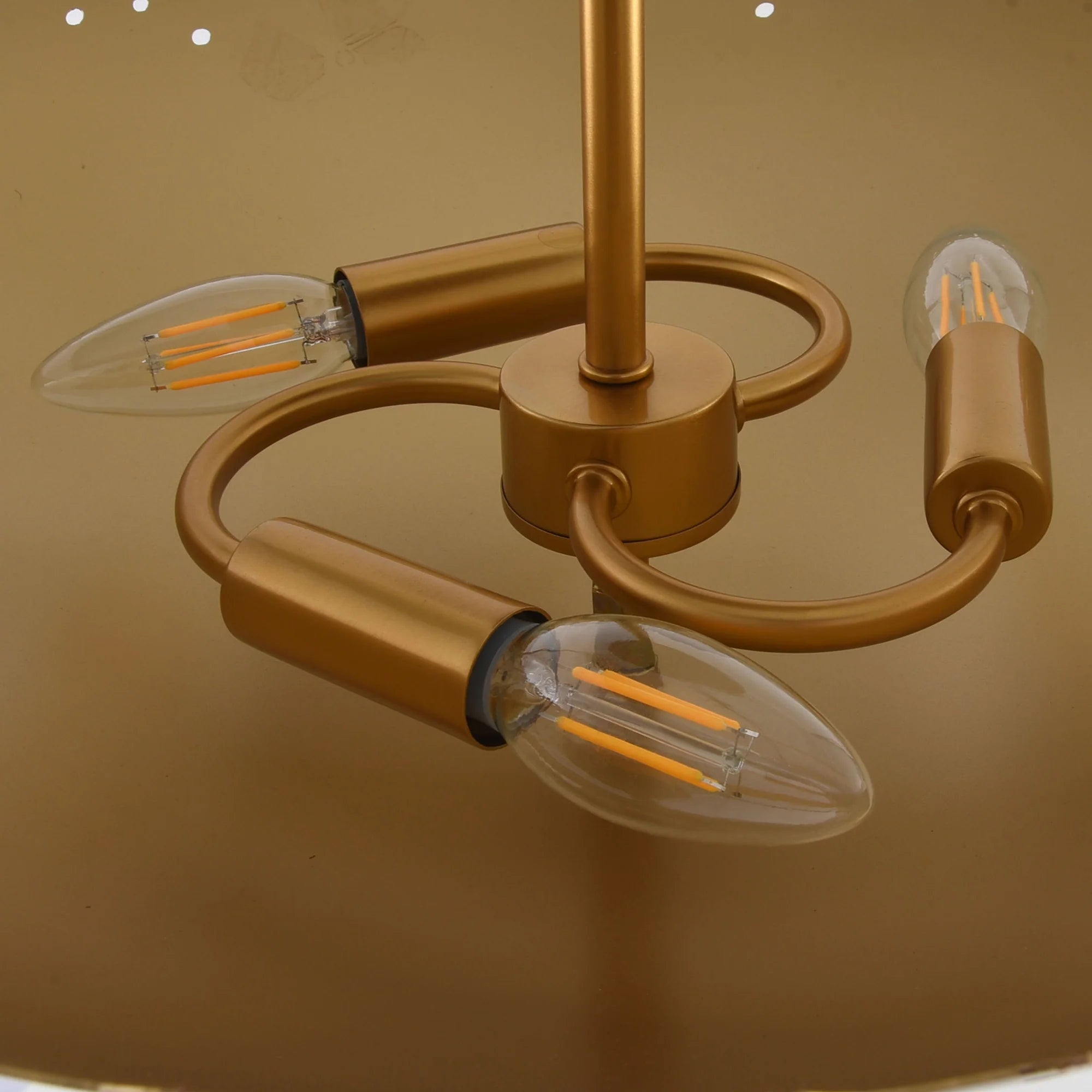 16" Irma 3-Light Semi-Flush Mount Ceiling Light