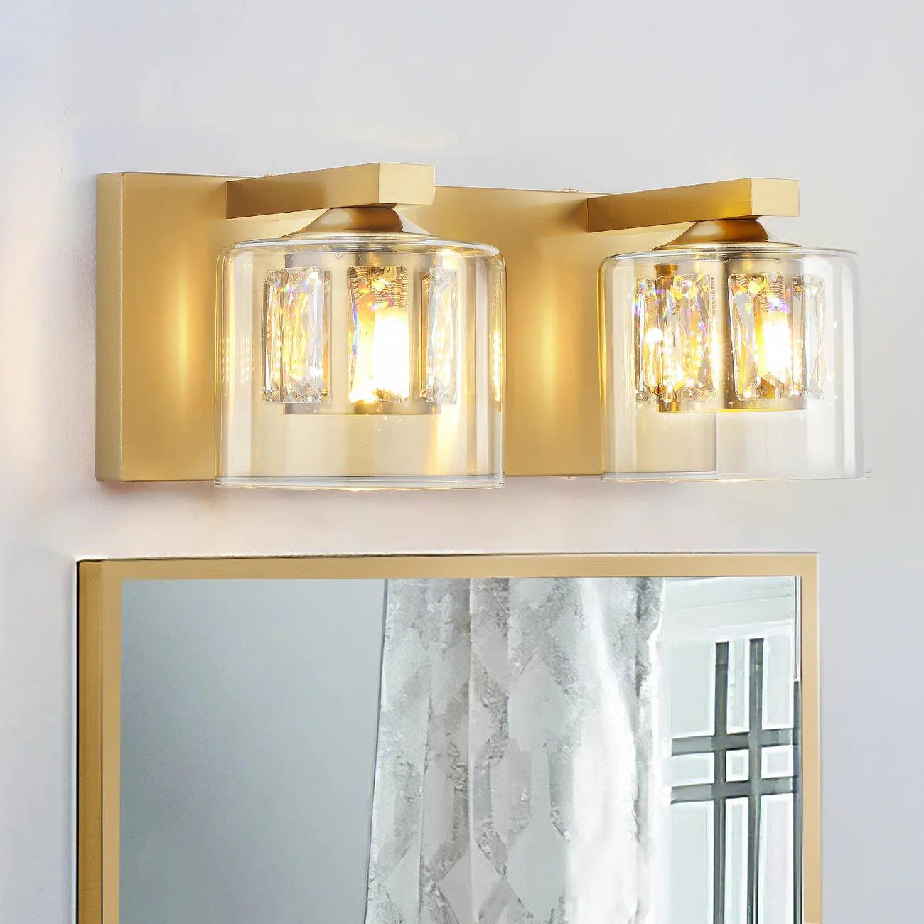 Modern Kolt 2-Light Bathroom Vanity Light