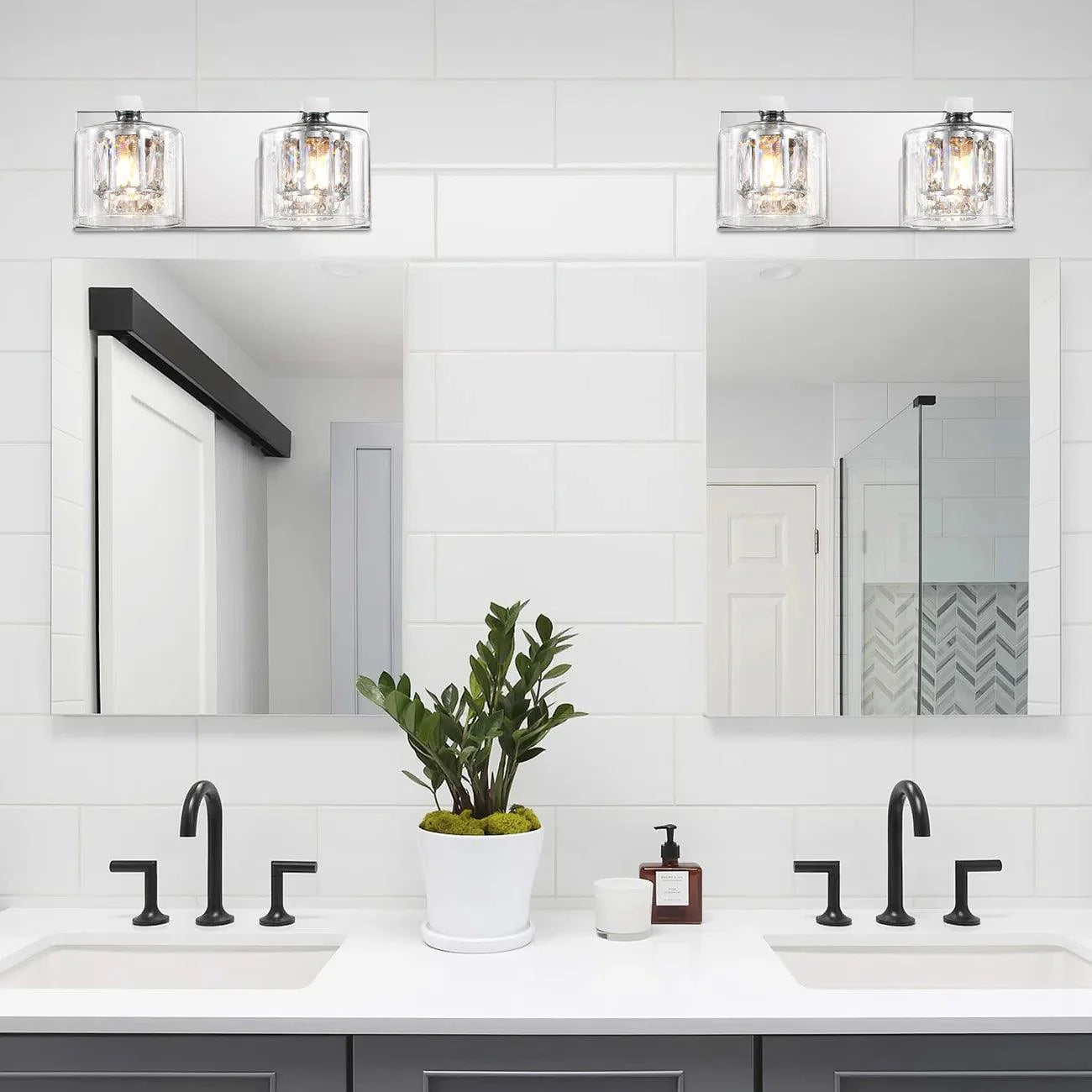 Modern Kolt 2-Light Bathroom Vanity Light