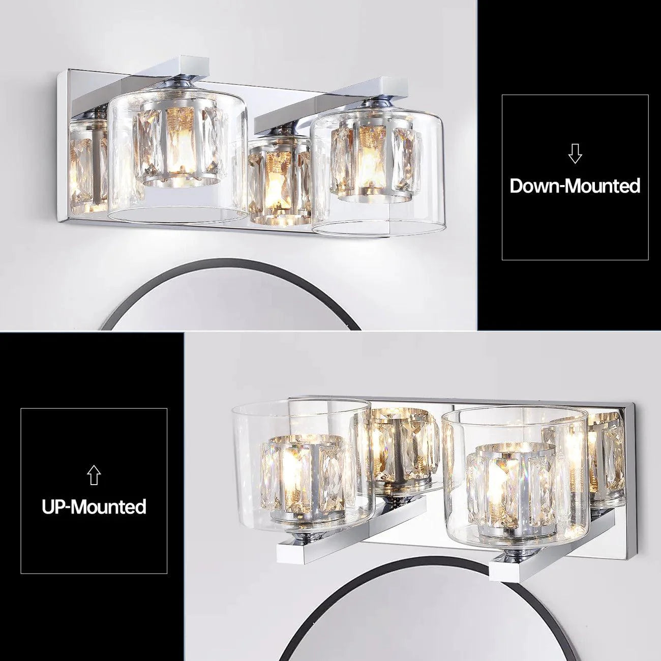 Modern Kolt 2-Light Bathroom Vanity Light