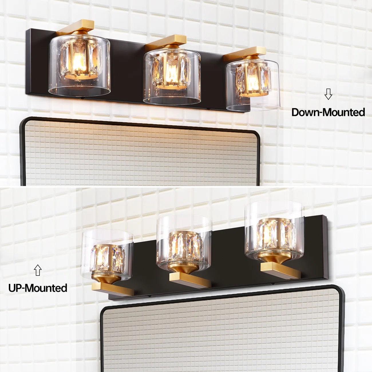 Modern Kolt 3-Light Bathroom Vanity Light