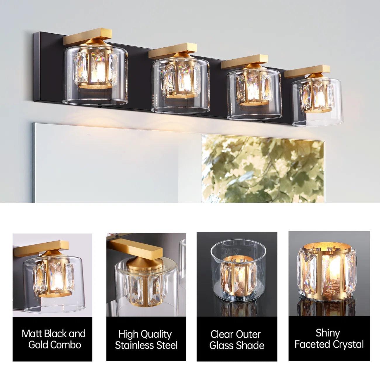 Modern Kolt 4-Light Bathroom Vanity Light