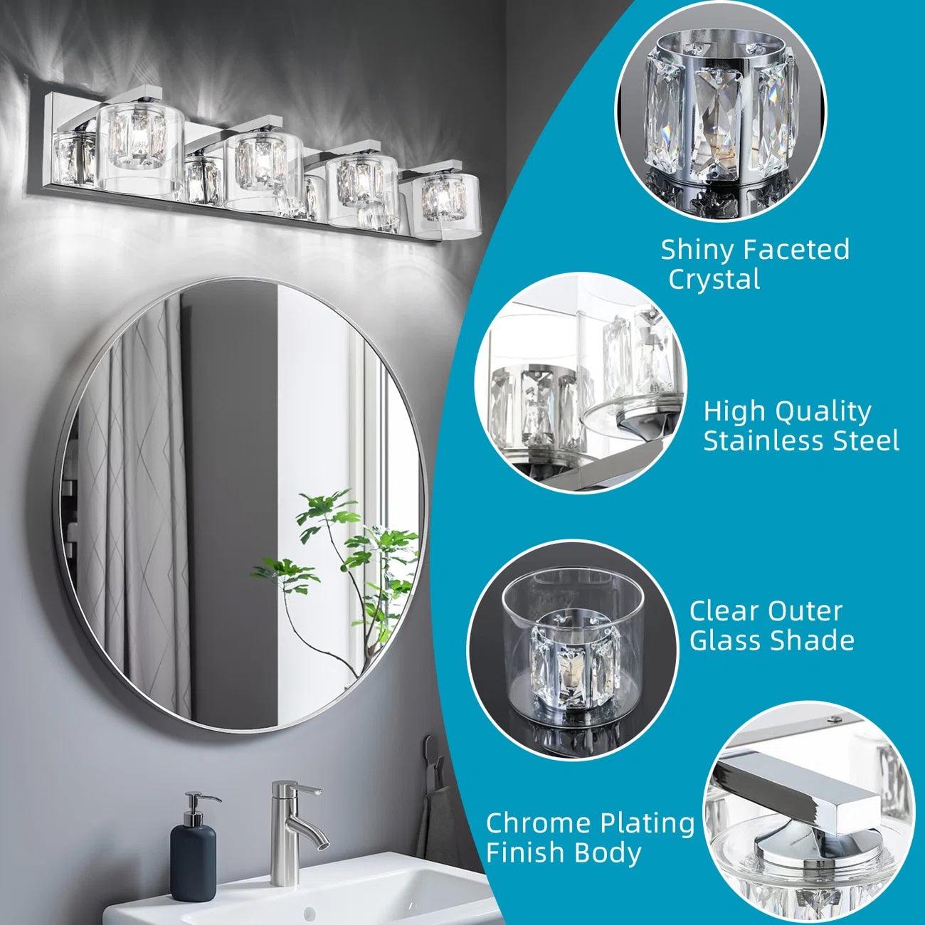 Modern Kolt 4-Light Bathroom Vanity Light