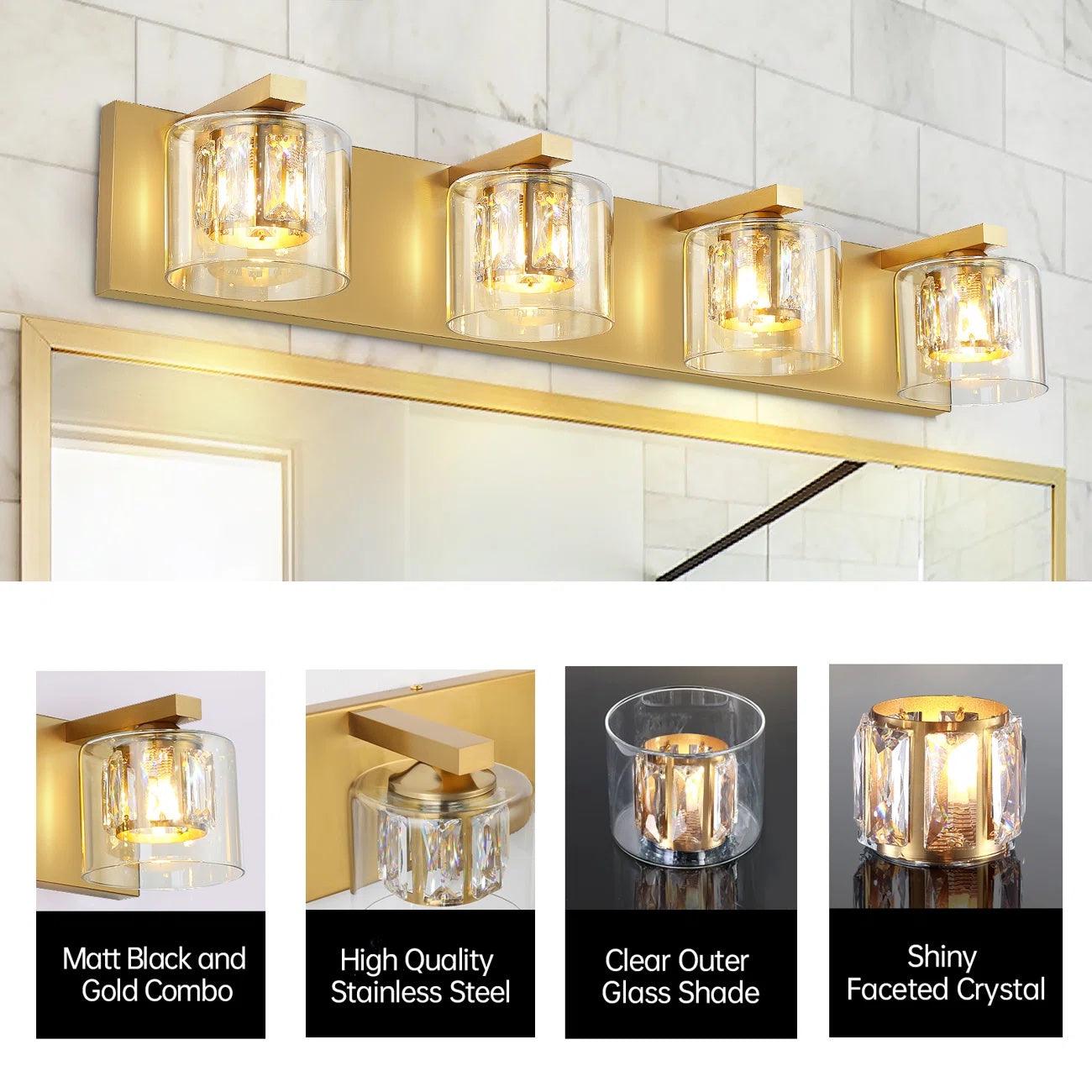 Modern Kolt 4-Light Bathroom Vanity Light