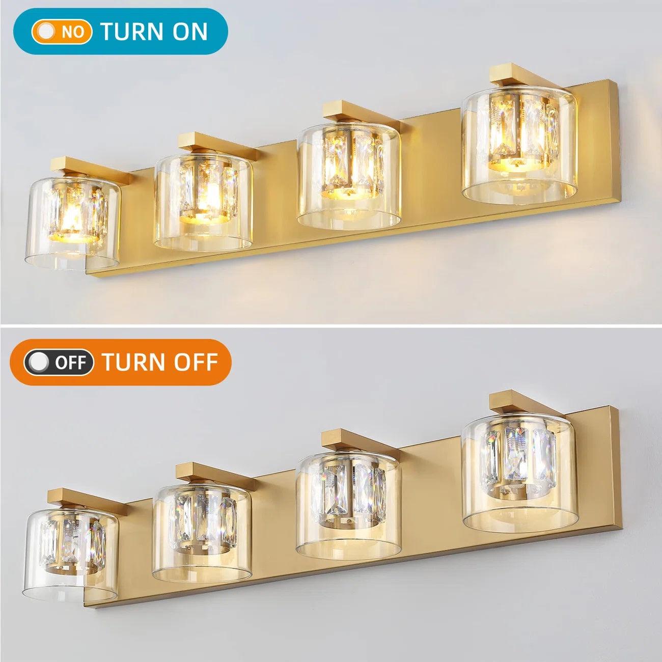 Modern Kolt 4-Light Bathroom Vanity Light