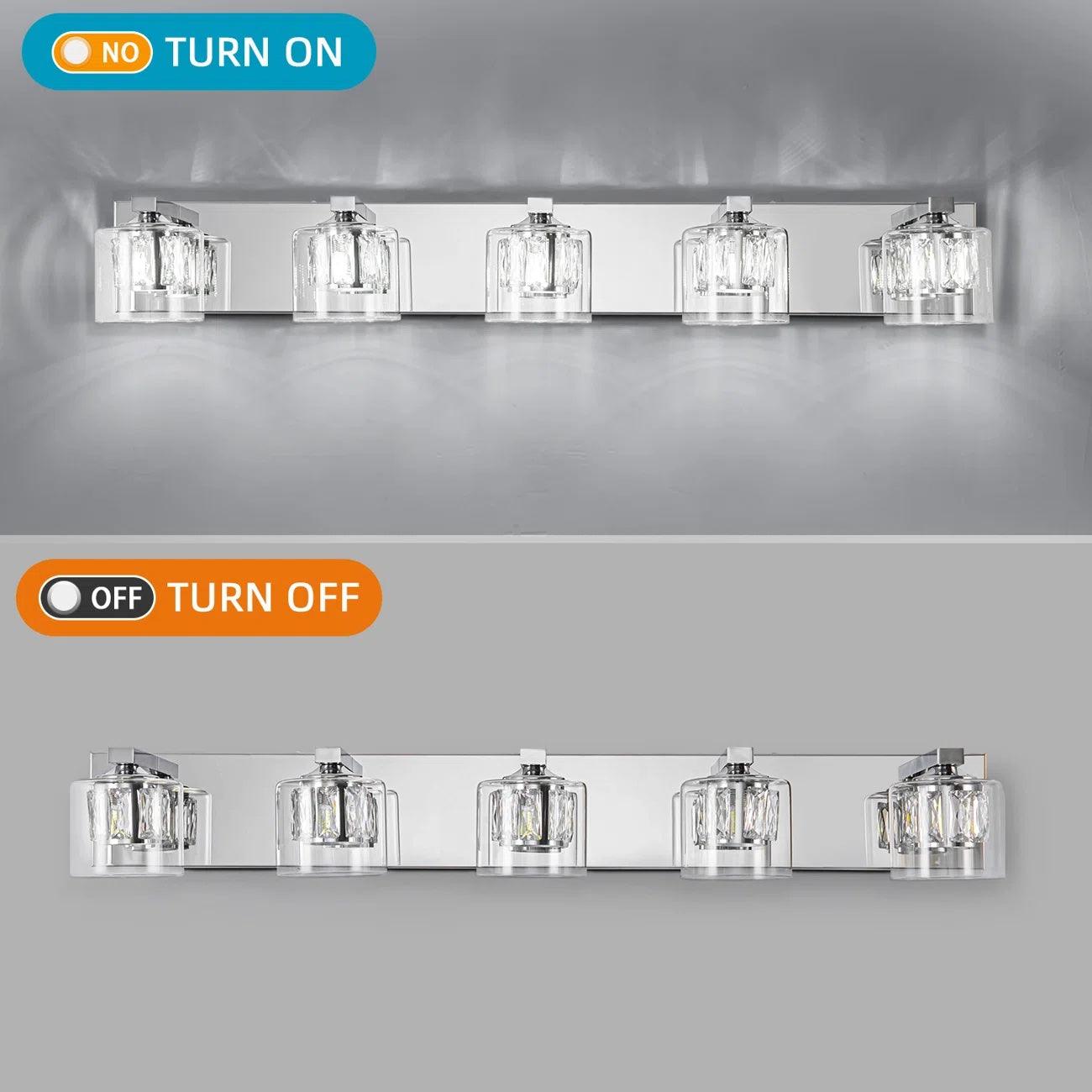 Modern Kolt 5-Light Bathroom Vanity Light