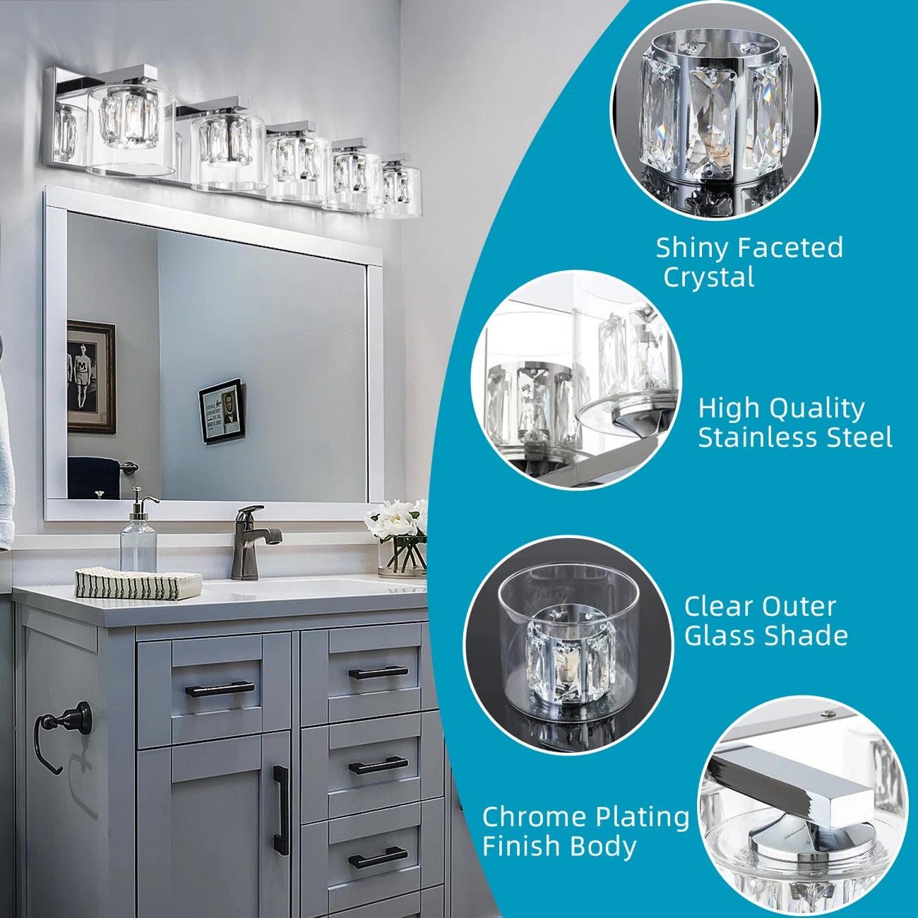 Modern Kolt 5-Light Bathroom Vanity Light