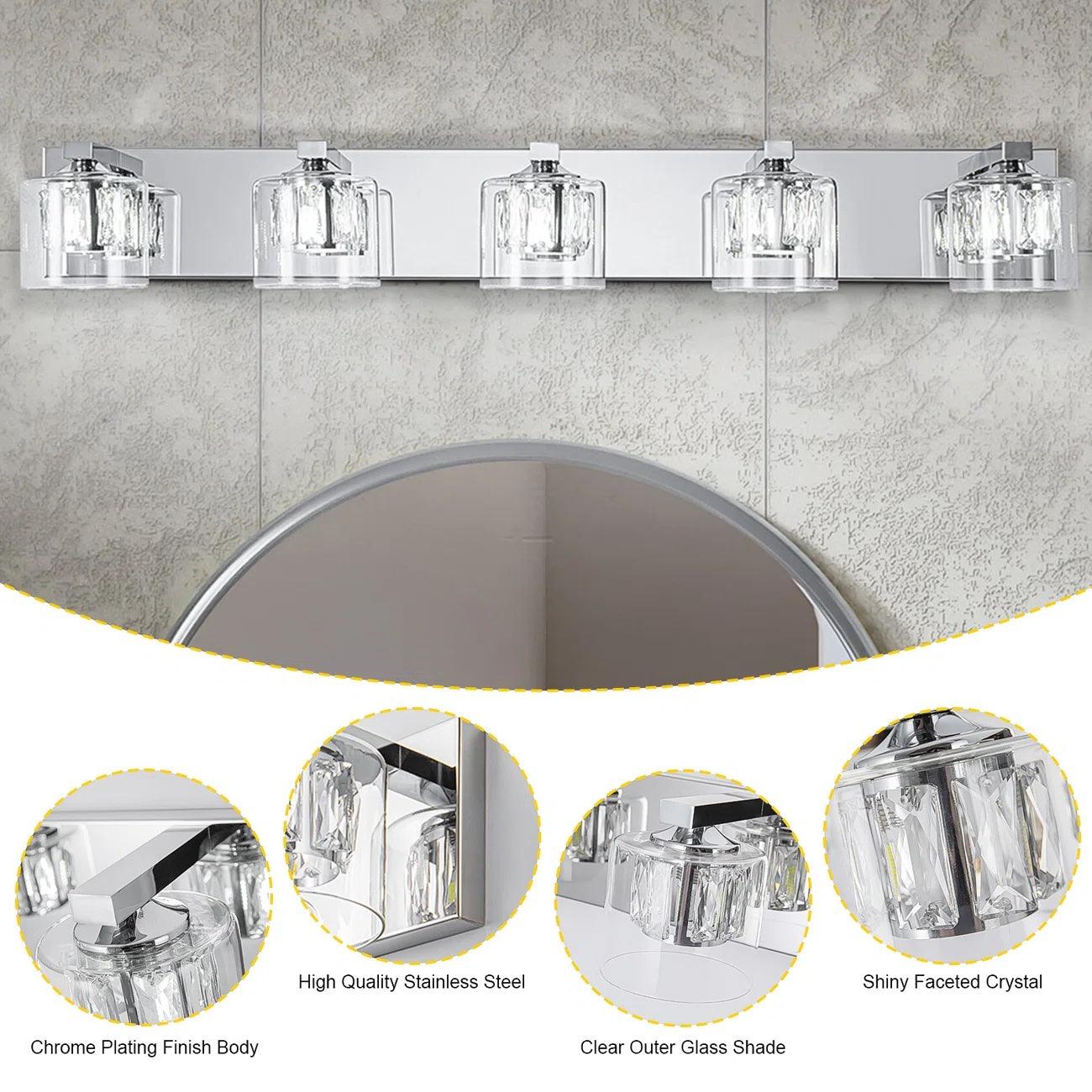 Modern Kolt 5-Light Bathroom Vanity Light