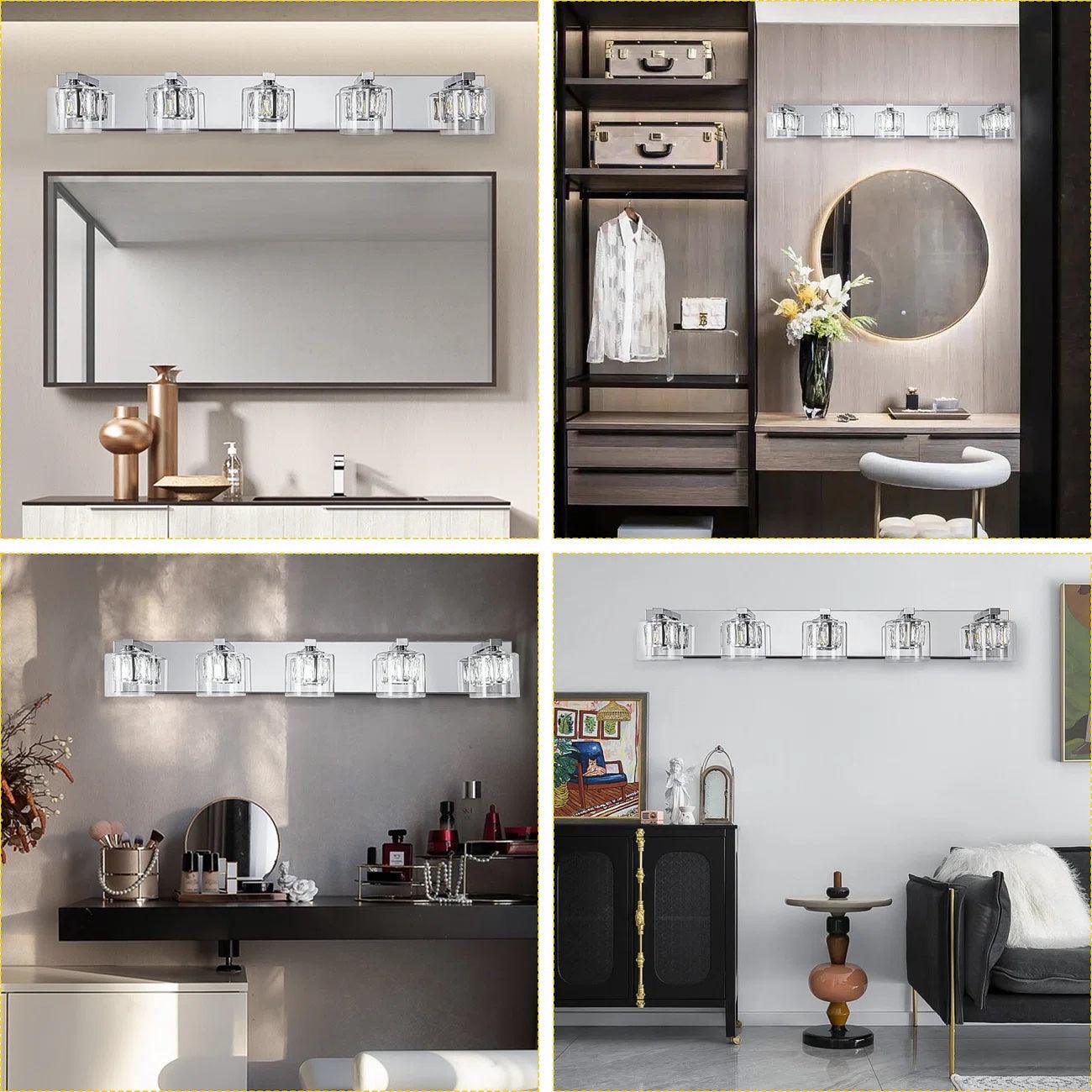 Modern Kolt 5-Light Bathroom Vanity Light