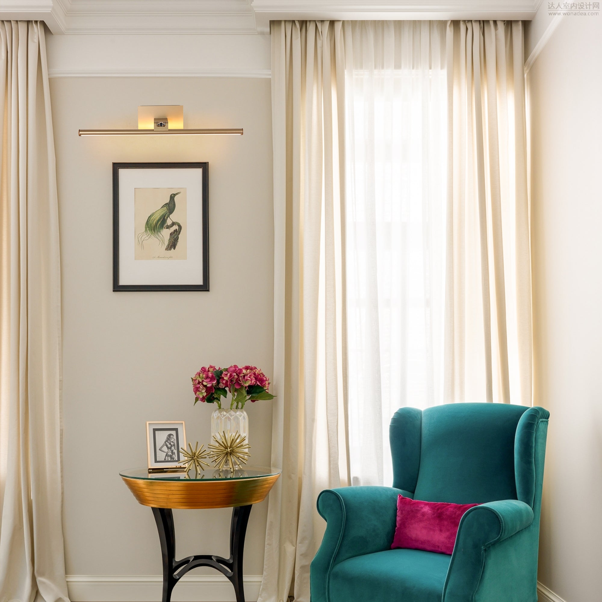 Battery Powered LED Vanity Mirror Light with Remote