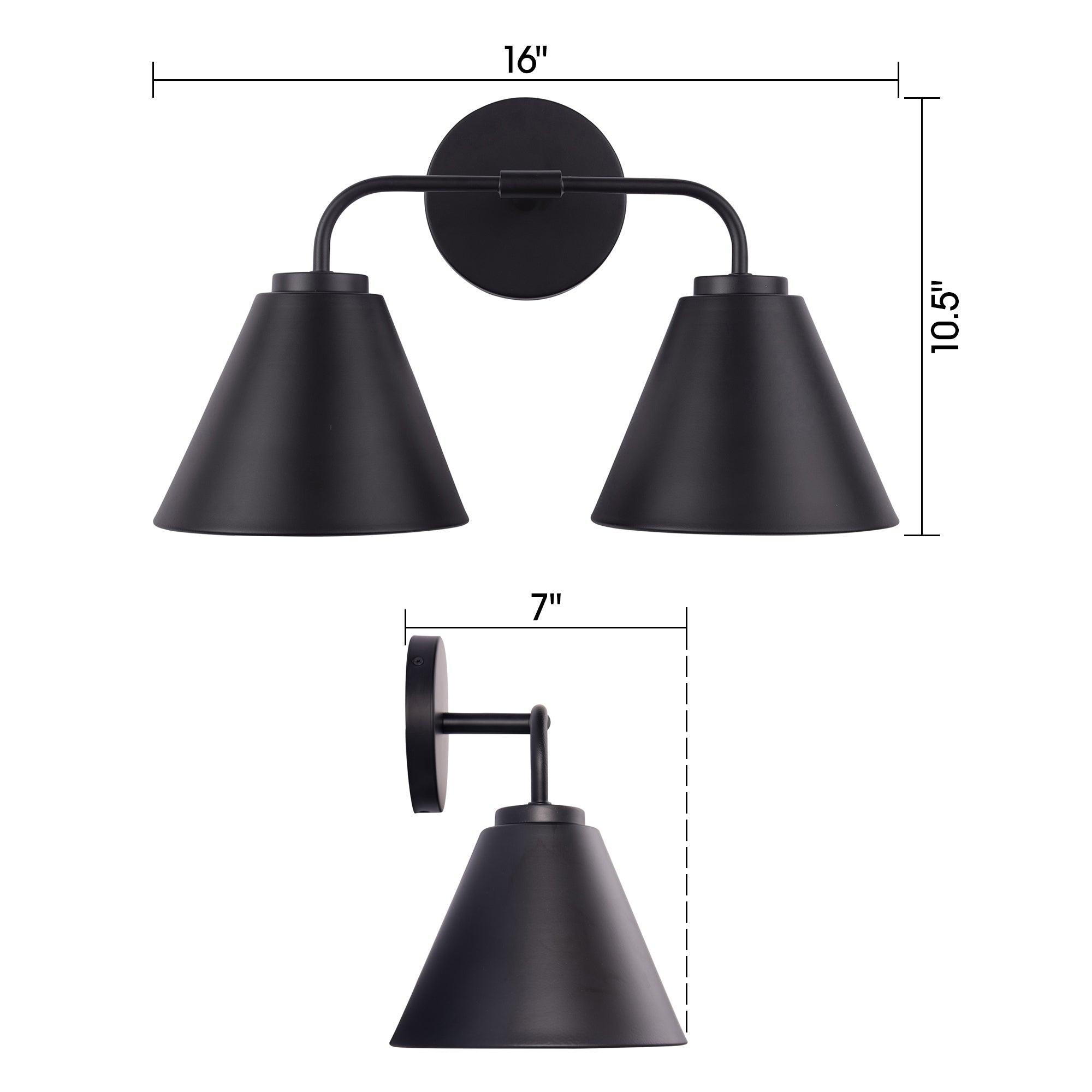 Modern Loft Lantern 2-Light Vanity Light
