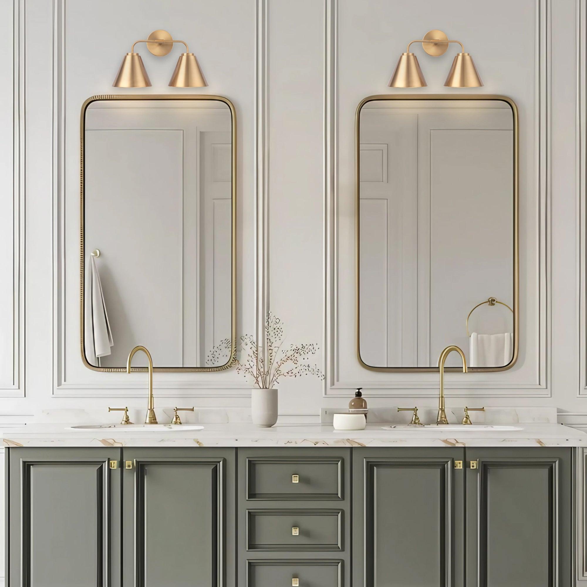 Modern Loft Lantern 2-Light Vanity Light