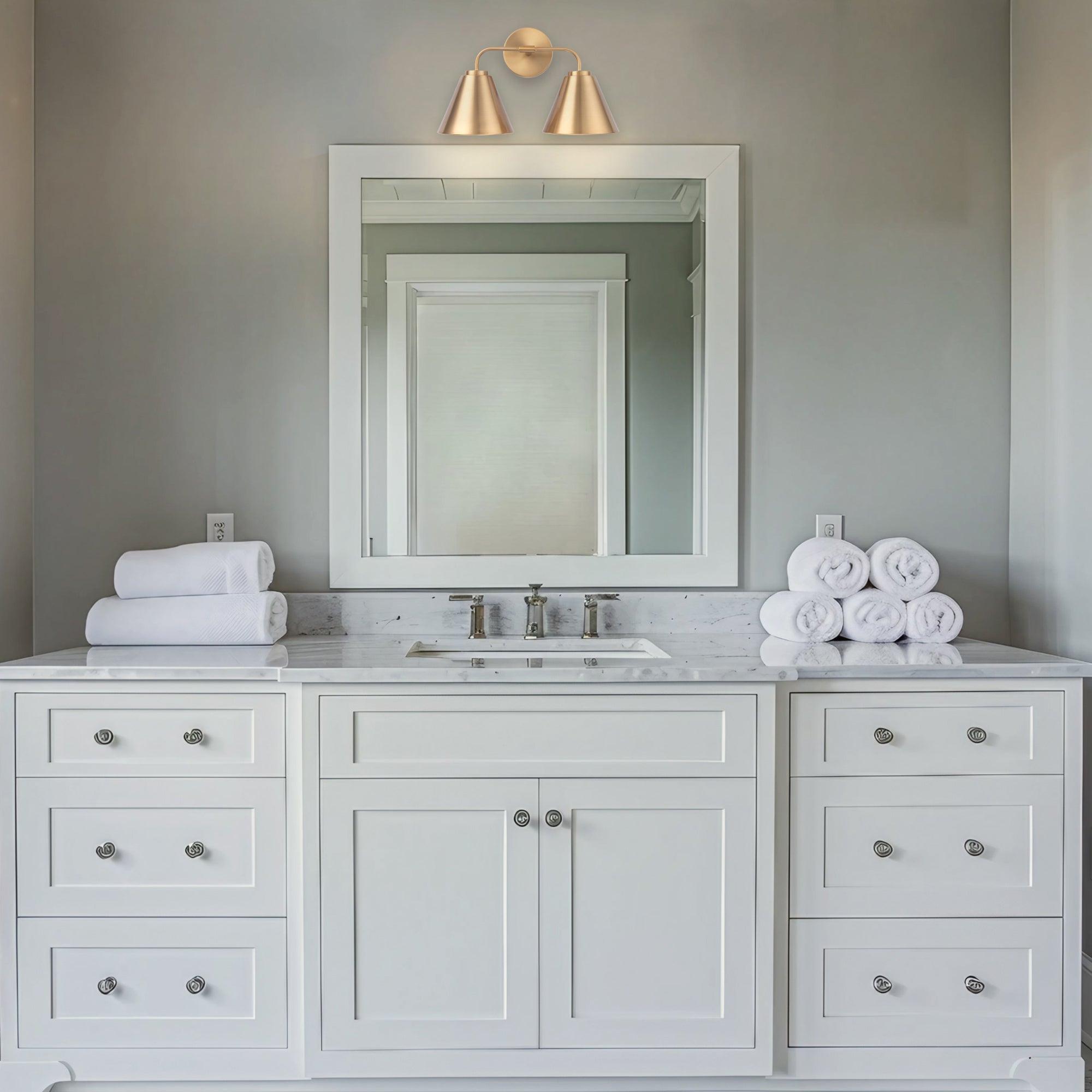 Modern Loft Lantern 2-Light Vanity Light