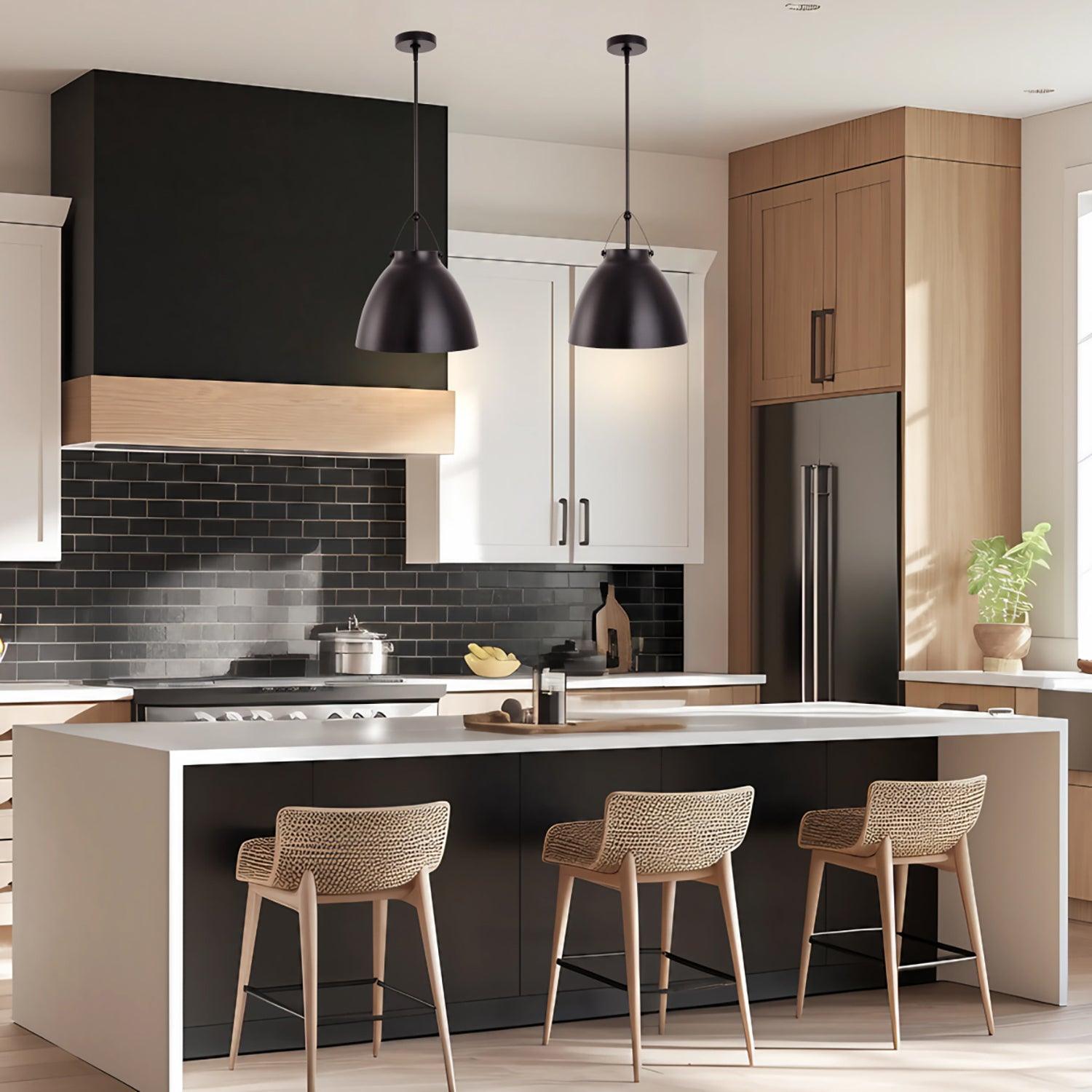 Modern Metal 1-Light Dimmable Pendant Light