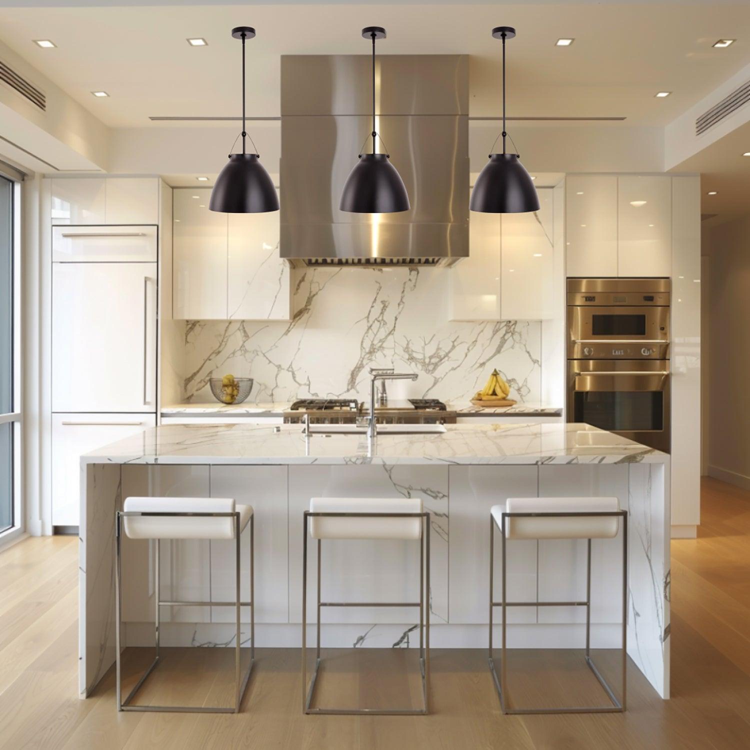 Modern Metal 1-Light Dimmable Pendant Light