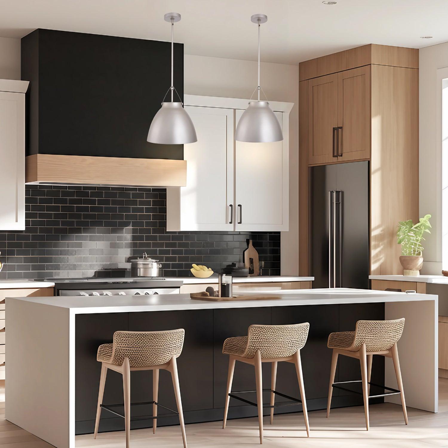 Modern Metal 1-Light Dimmable Pendant Light