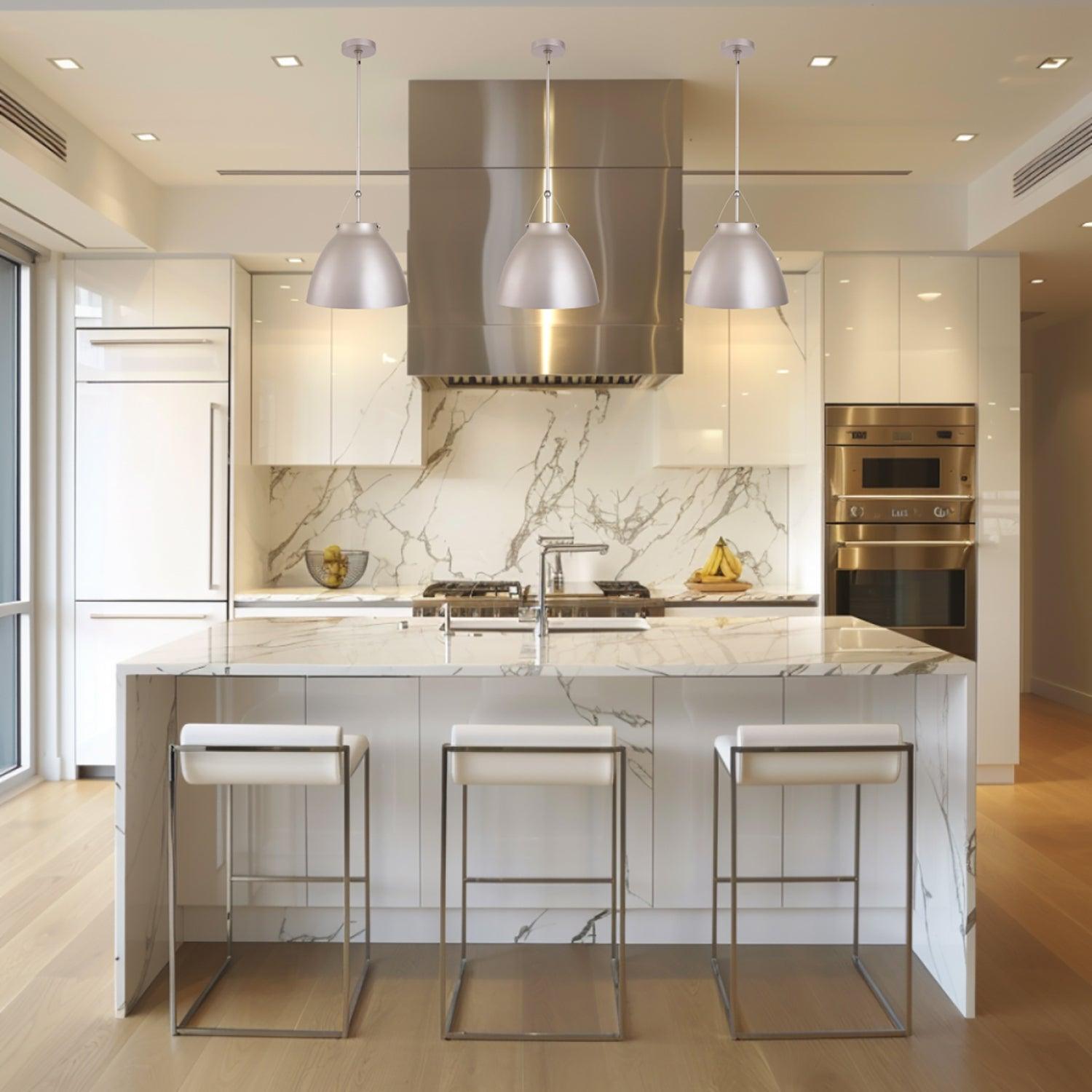 Modern Metal 1-Light Dimmable Pendant Light