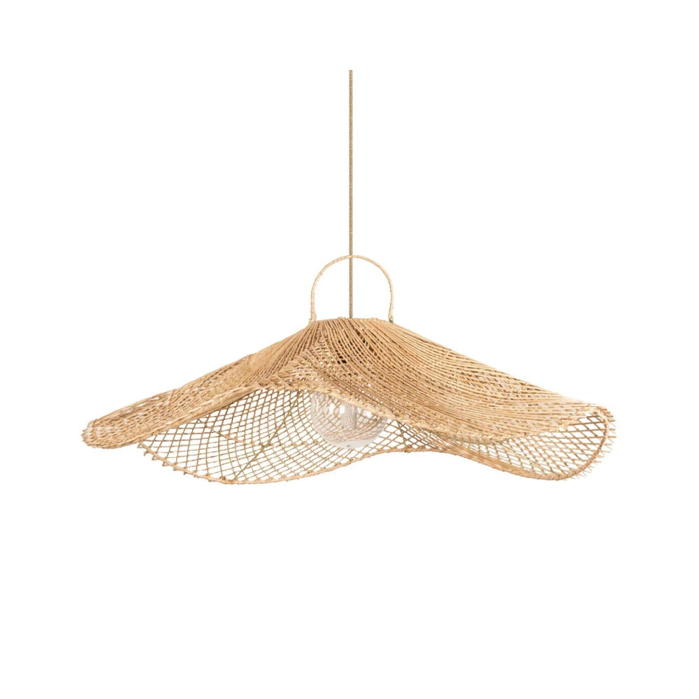 Lotus Rattan Pendant Light