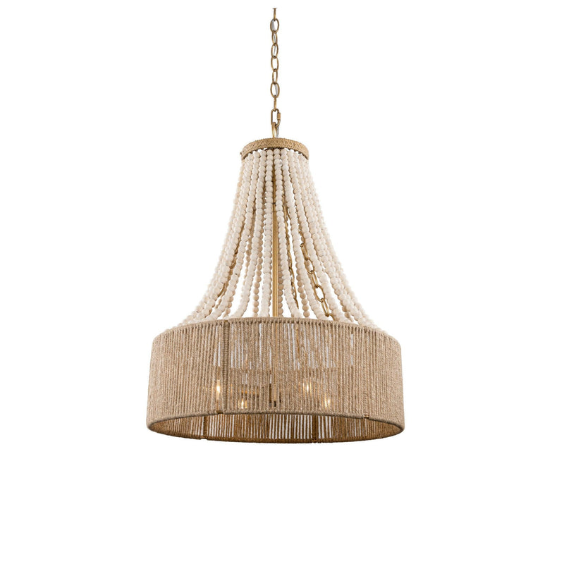 Modern Golden Farmhouse 4-Light Dry Rated Chandelier