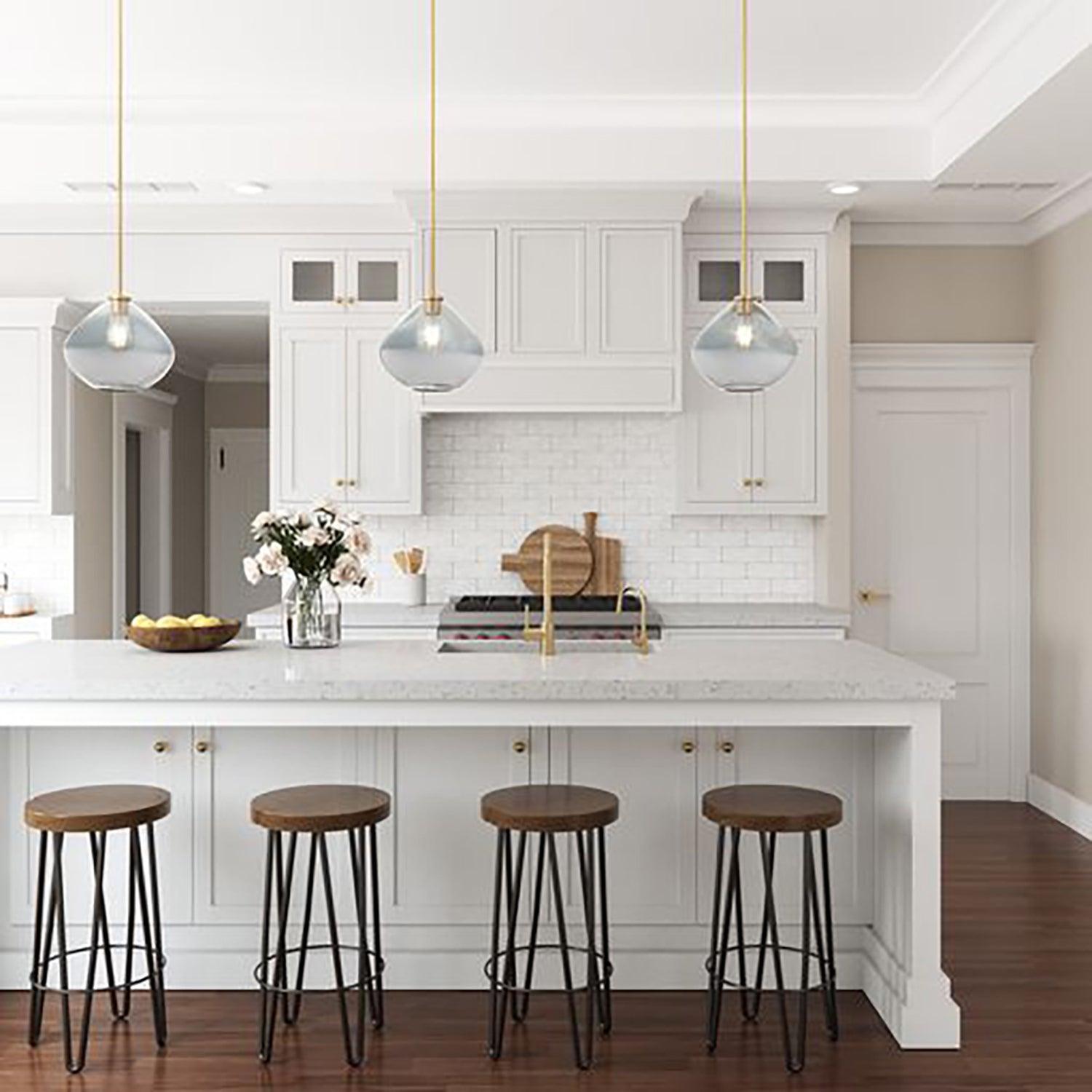 Pheobe Modern Handblown Glass 1-Light Pendant Light