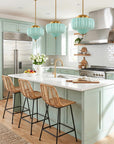 Phyllis Gold Brass 3-Light Island Pendant Light