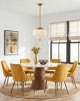 Phyllis Gold Brass 3-Light Island Pendant Light