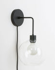 Plug-In Bend Solo 8in Globe Sconce