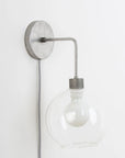 Plug-In Bend Solo 8in Globe Sconce