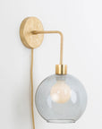 Plug-In Bend Solo 8in Globe Sconce