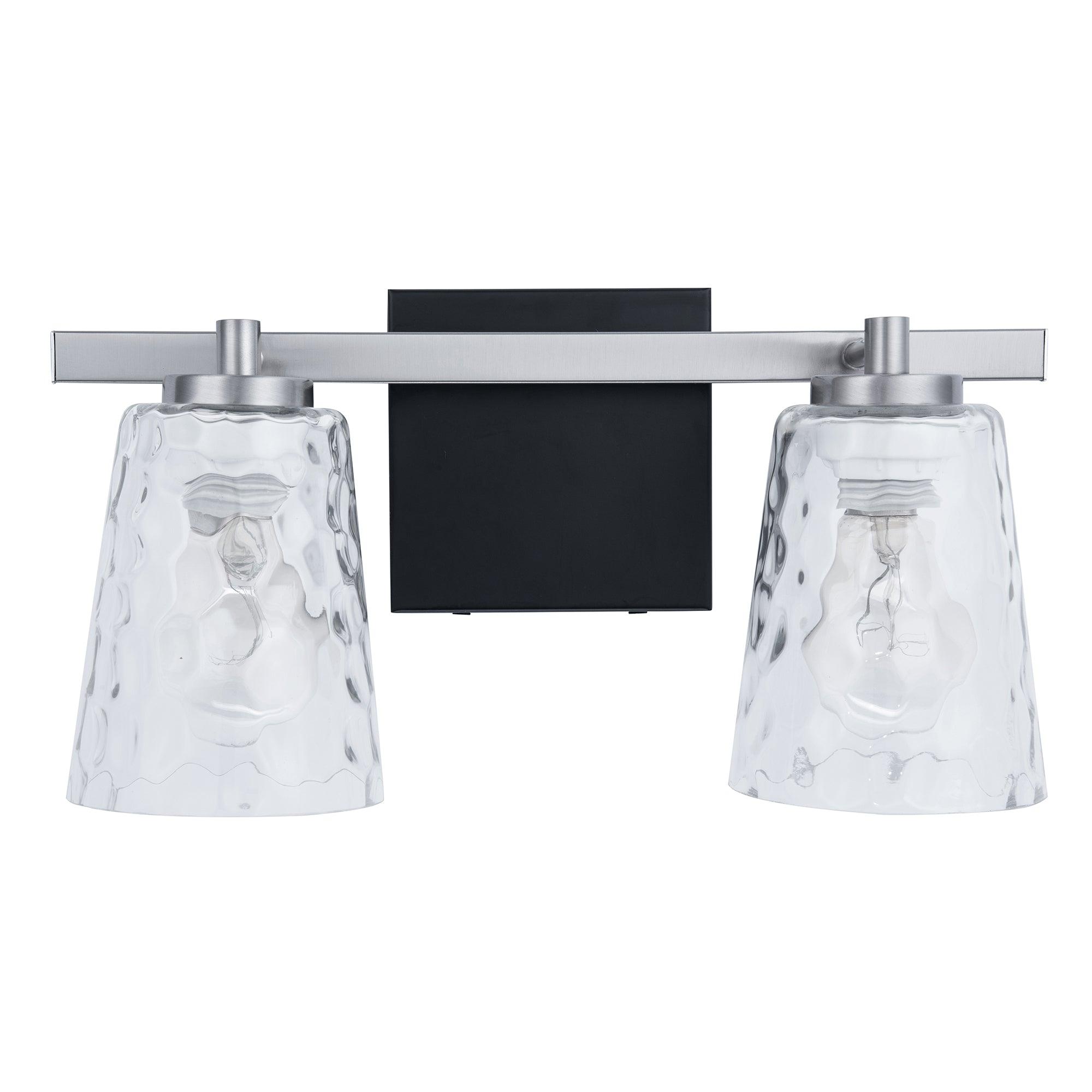 Radiance Modern 2-Light Brushed Nickel Dimmable Vanity Light