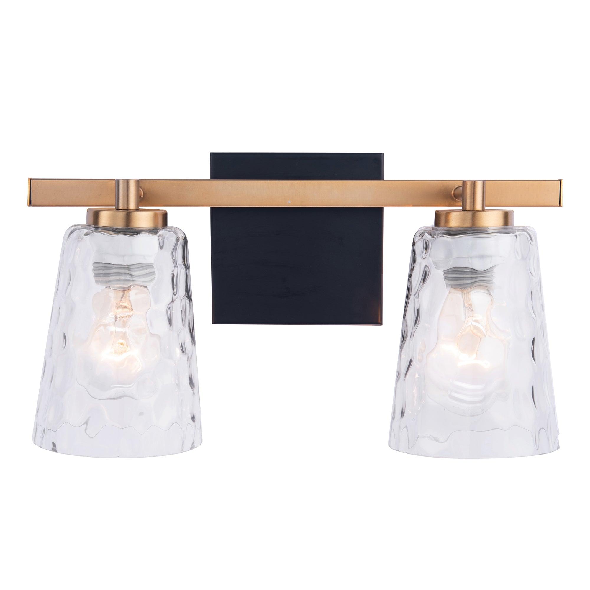 Radiance Modern 2-Light Brushed Nickel Dimmable Vanity Light