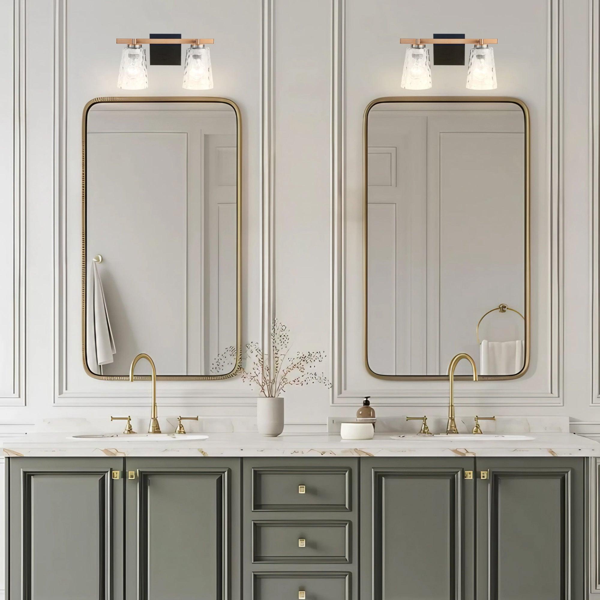 Radiance Modern 2-Light Brushed Nickel Dimmable Vanity Light