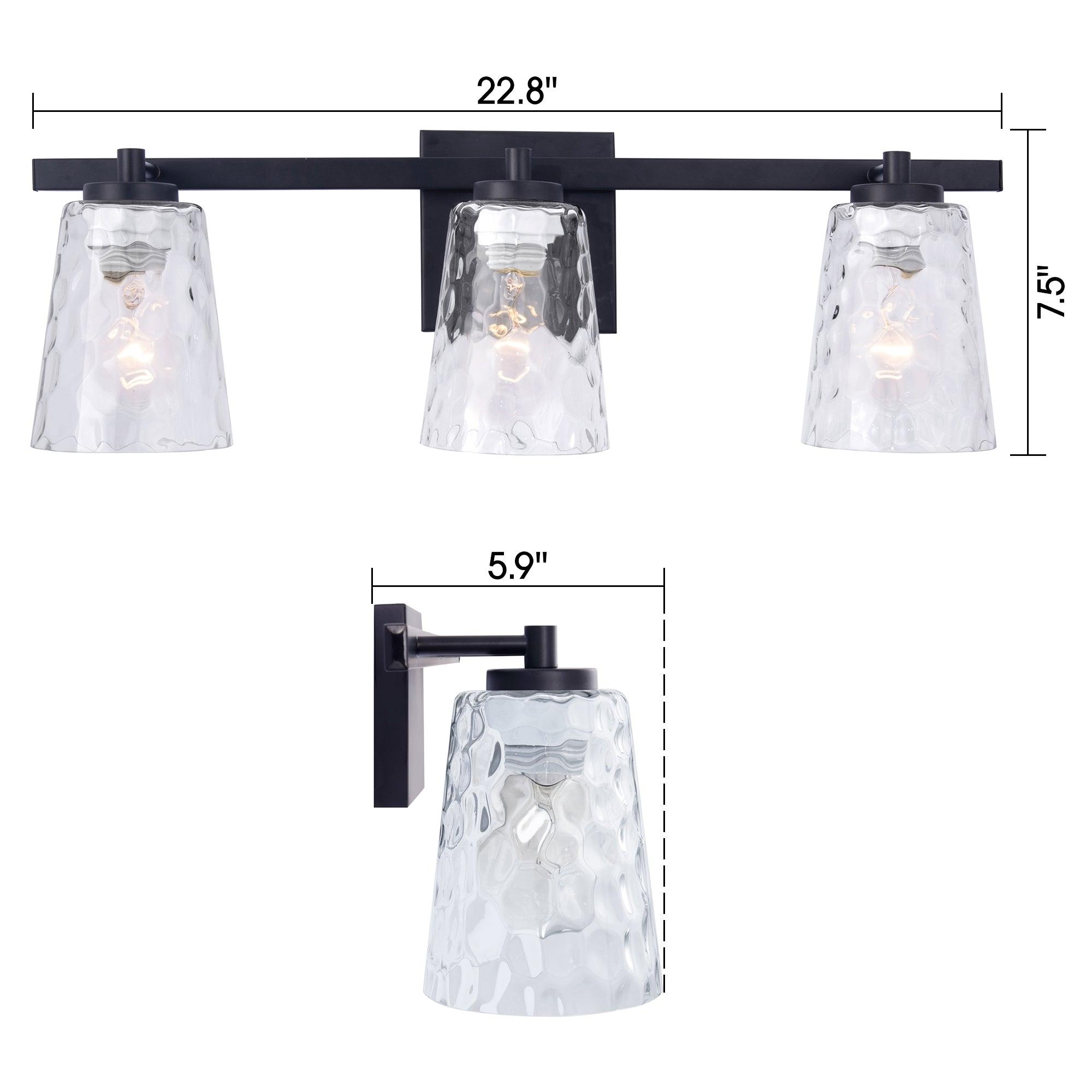 Dimmable Radiance Modern 3-Light Vanity Light