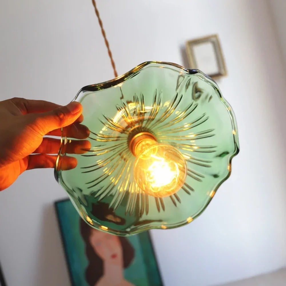 Retro Flower Glass Pendant Light | 3CARATS - IPLUS Lighting