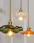 Retro Flower Glass Pendant Light | 3CARATS - IPLUS Lighting