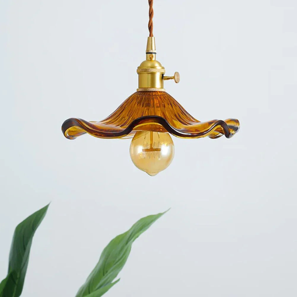 Retro Flower Glass Pendant Light | 3CARATS - IPLUS Lighting