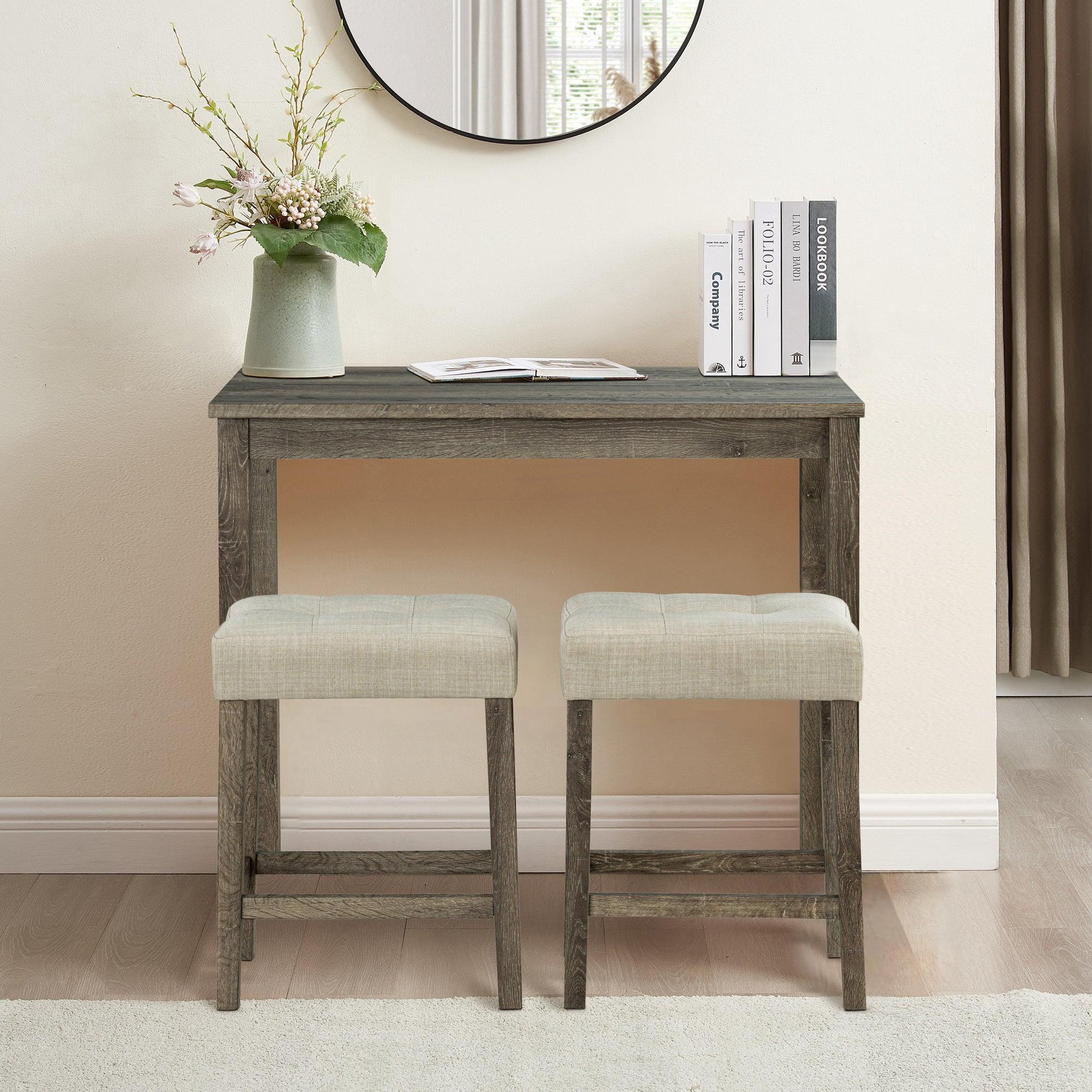 Traditional 3-Piece Breakfast Dining Set for Small Spaces