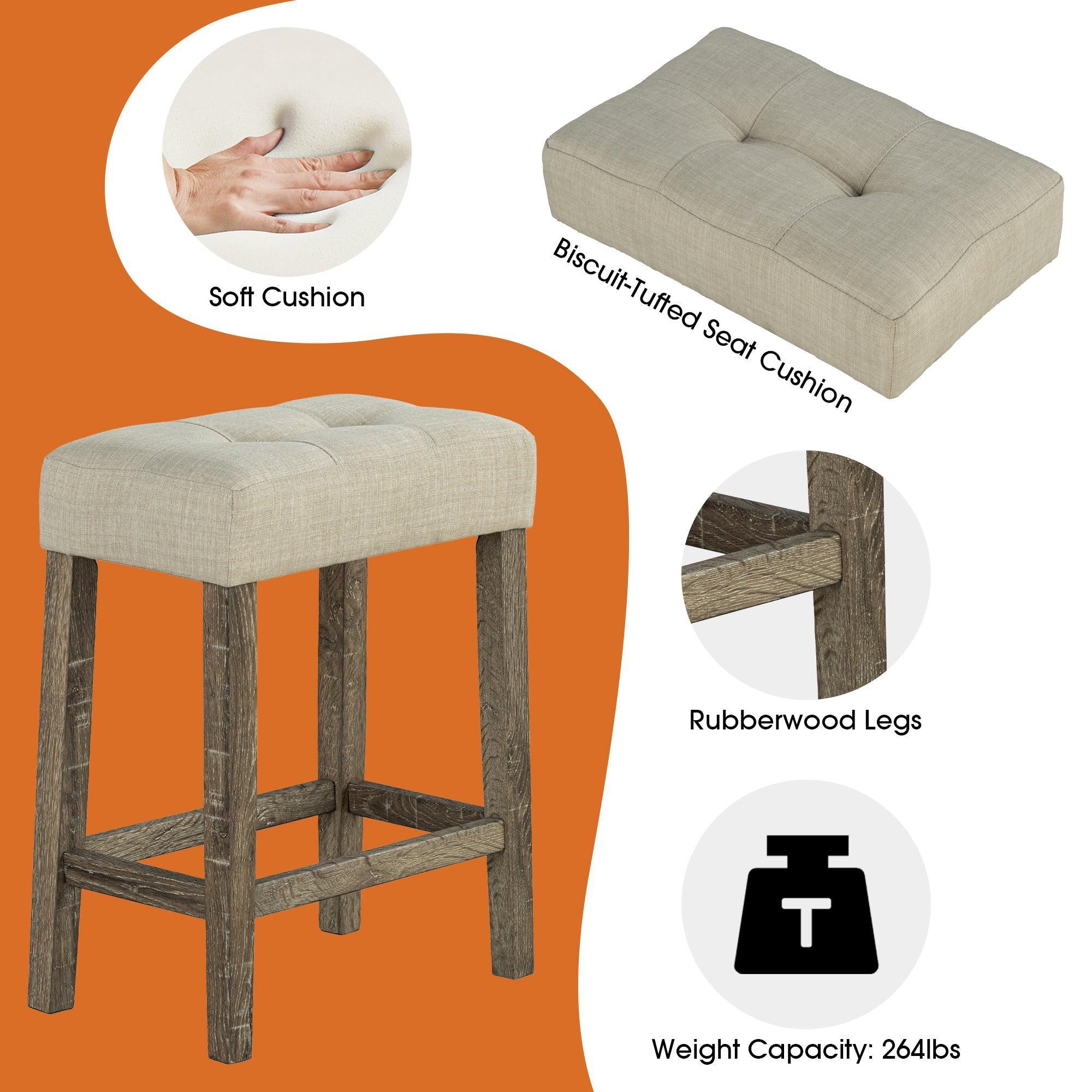 Traditional 3-Piece Breakfast Dining Set for Small Spaces