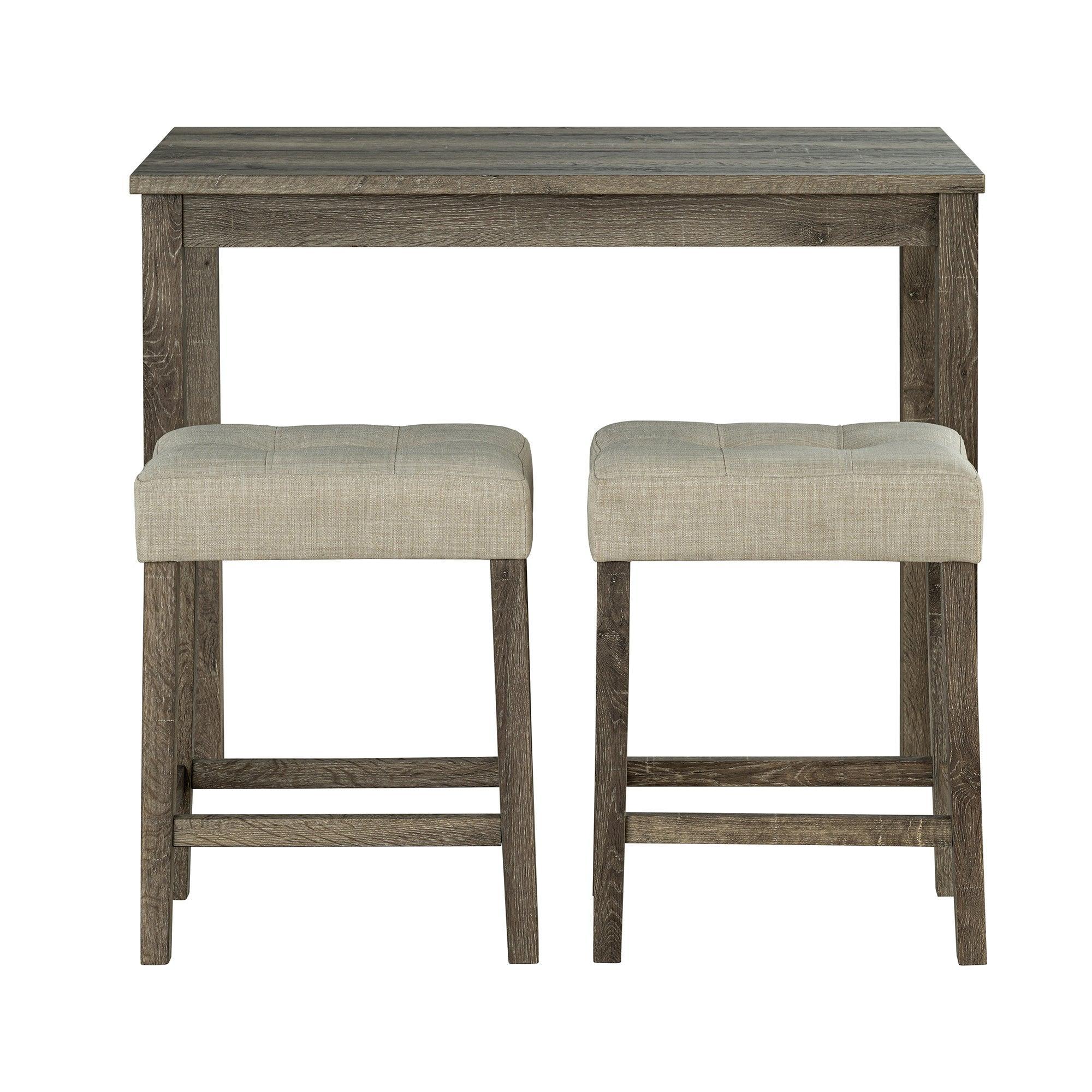 Traditional 3-Piece Breakfast Dining Set for Small Spaces