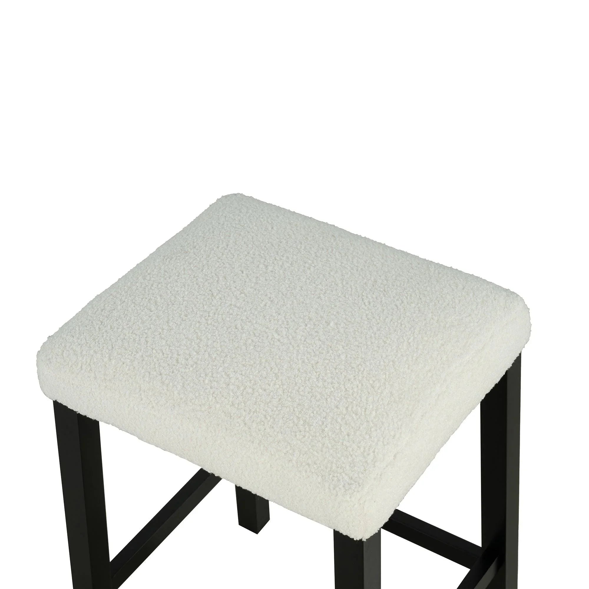 36" Contemporary Dining Table Set with High Gloss Finish and USB Charging