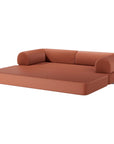 79" Modern Corduroy Sofa Bed with Supportive Lumbar Pillow