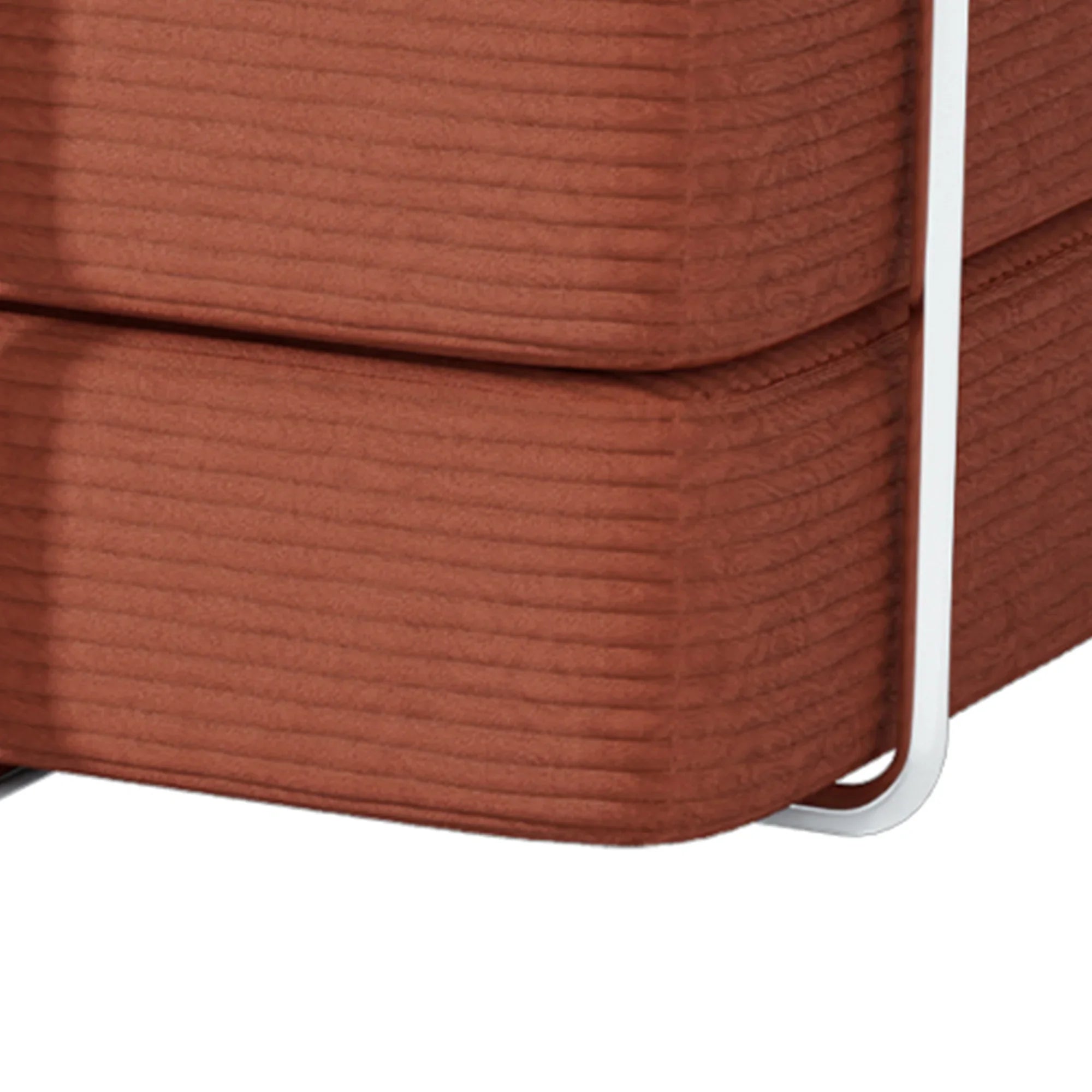 79" Modern Corduroy Sofa Bed with Supportive Lumbar Pillow