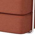 79" Modern Corduroy Sofa Bed with Supportive Lumbar Pillow