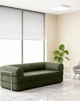 79" Modern Corduroy Sofa Bed with Supportive Lumbar Pillow