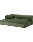 79" Modern Corduroy Sofa Bed with Supportive Lumbar Pillow