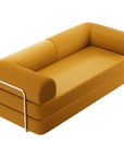 79" Modern Corduroy Sofa Bed with Supportive Lumbar Pillow