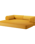 79" Modern Corduroy Sofa Bed with Supportive Lumbar Pillow